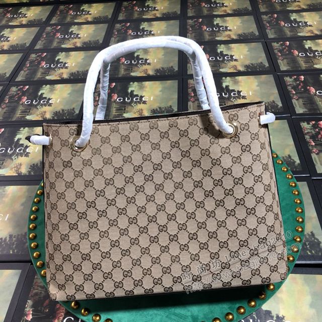 Gucci包 古馳女包 551688啡布 Gucci新款手提包  gudj1150